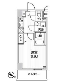 ALTERNA横濱阪東橋 (オルタナ横濱阪東橋) 409 間取り図