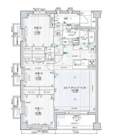 パレステージ山手石川町 5階 間取り図