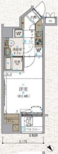 リヴシティ文京春日 5階 間取り図