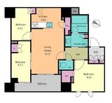 グローリオ文京東大前ヒルズ 8階 間取り図