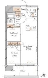 ブランシエスタ浅草蔵前 403 間取り図