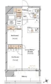 ブランシエスタ浅草蔵前 503 間取り図