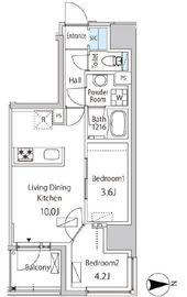 ザ・ライオンズフォーシア蒲田 204 間取り図