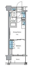 ルフォンプログレ押上EAST 701 間取り図