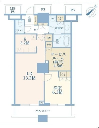 ザ・東京タワーズ シータワー 10階 間取り図