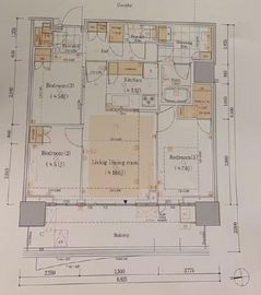 HARUMI FLAG SUN VILLAGE T棟 (晴海フラッグ サンヴィレッジ T棟) 42階 間取り図