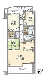 パークハウスフォレストリエ 3階 間取り図