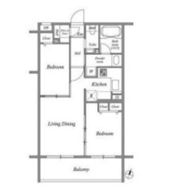 レジデンス桜新町スクエア 302 間取り図