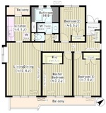 BLESS学芸大学 the garden B105 間取り図