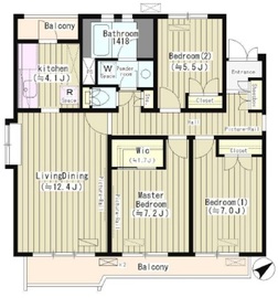 BLESS学芸大学 the garden B105 間取り図