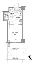 メルヴェーユ馬込 102 間取り図