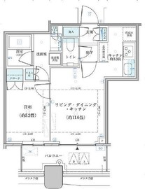 パークタワー勝どきミッド/サウス 3階 間取り図
