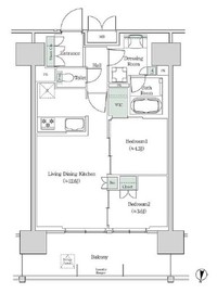 ブルックサイドレジデンス木場 1222 間取り図