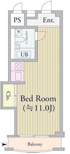 パークグレース新宿 1106 間取り図