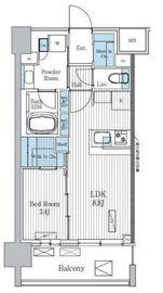 Terra蚕糸の森 204 間取り図