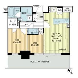 プラウドタワー平井 27階 間取り図