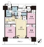 ブランズタワー豊洲 33階 間取り図