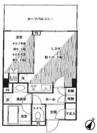 KDX代官山レジデンス 407 間取り図