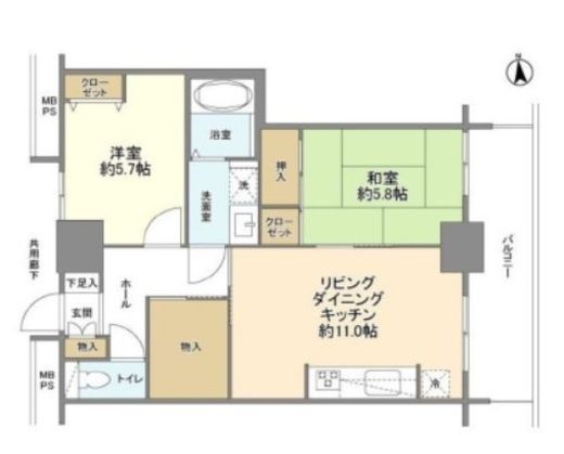ベイシティ晴海スカイリンクタワー 13階 間取り図