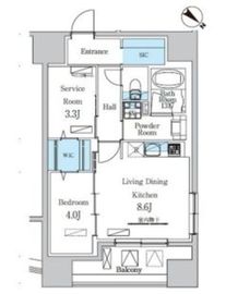 デュオフラッツ池尻大橋 403 間取り図