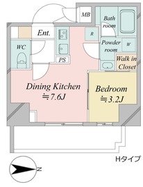 ドゥーエ王子神谷 201 間取り図