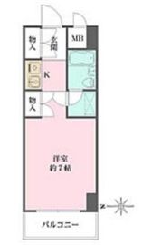 ライオンズマンション新宿東公園 4階 間取り図
