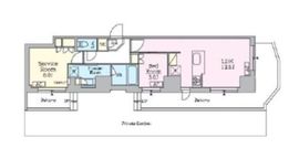 クレストコート旗の台 105 間取り図