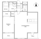 HOF伊達坂 203 間取り図