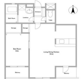 HOF伊達坂 203 間取り図