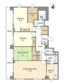 カーサグランデ本郷 801 間取り図
