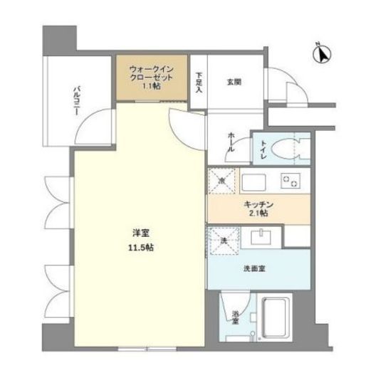 サンクレスト武井 207 間取り図