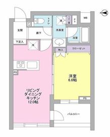 デュエット北千住マキア 501 間取り図