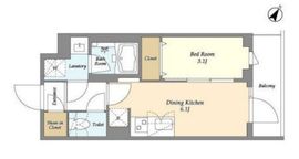 ドゥーエ曳舟2 208 間取り図
