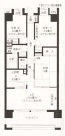 ひかるコート横浜 502 間取り図