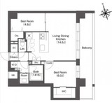 ルーウェ東大泉 208 間取り図