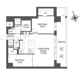 ルーウェ東大泉 505 間取り図