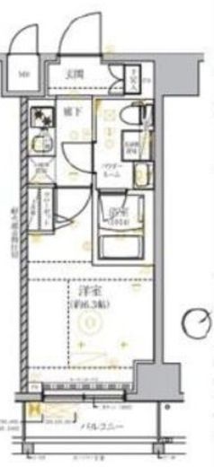 RELUXIA GRANDE横濱吉野町 (リルシアグランデ横濱吉野町) 9階 間取り図