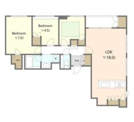 イトーピア両国レジデンス 2階 間取り図