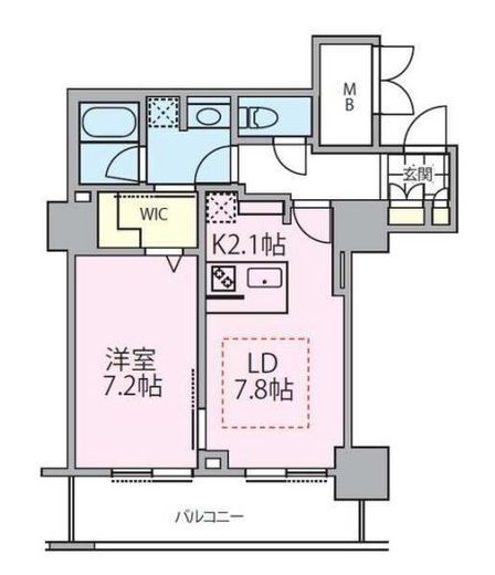 ロイヤルパークスタワー南千住 1911 間取り図