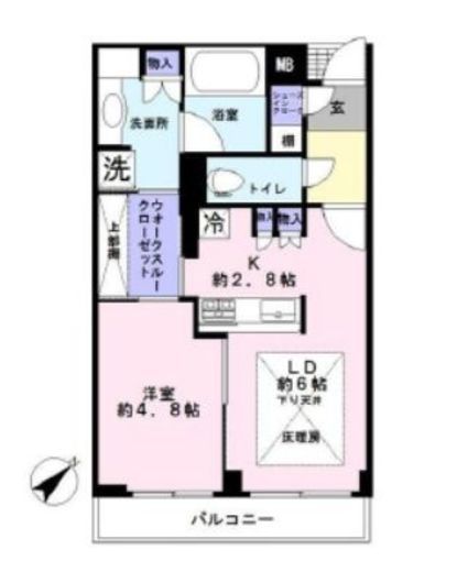 ステーションガーデンタワー 14階 間取り図