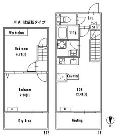 GRAN PASEO大崎戸越銀座Ⅰ (グランパセオ大崎戸越銀座Ⅰ) 102 間取り図