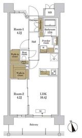 RJRプレシア川口 604 間取り図