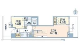 プラウド高田馬場 1階 間取り図