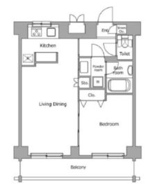 レジディア上落合 405 間取り図