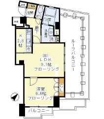 ファインクレスト上目黒 301 間取り図