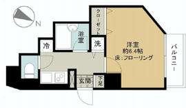 パレステュディオ六本木 9階 間取り図