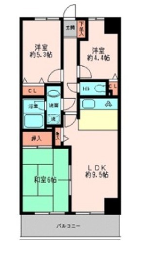 ガーデンシティ金沢文庫 220 間取り図