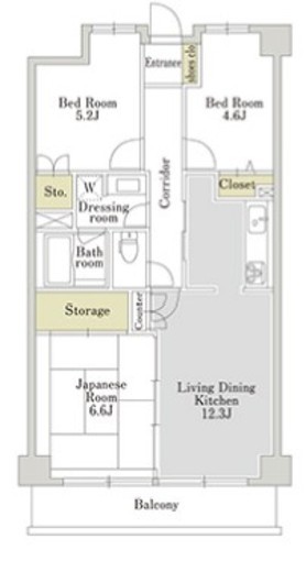 アーバンパーク三ツ池公園 4階 間取り図