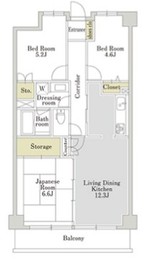 アーバンパーク三ツ池公園 4階 間取り図