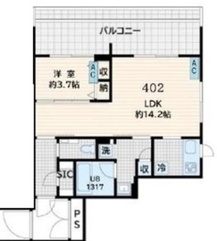 Fullea恵比寿 (フレア恵比寿) 402 間取り図